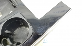 Center console trim Audi Q7 16-19 black gloss, for polishing