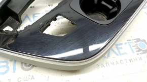 Center console trim Audi Q7 16-19 black gloss, for polishing