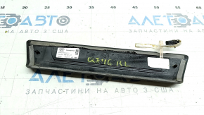Door sill trim rear left outer Audi Q7 16-24 black with chrome, backlight, scratches