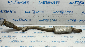 Exhaust line middle part right Audi Q7 16-19 3.0T, rusty, torn mesh