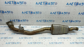 Exhaust line middle part right Audi Q7 16-19 3.0T, rusty, torn mesh