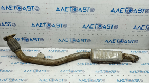 Exhaust line middle part left Audi Q7 16-19 3.0T, rusty, torn mesh