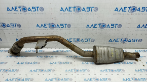 Exhaust line middle part left Audi Q7 16-19 3.0T, rusty, torn mesh