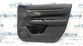 Door trim card front right Honda CRV 23- leather black with orange stitching