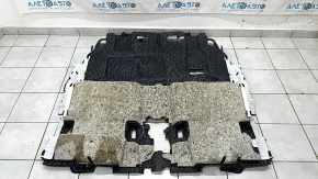 Rear floor covering Honda CRV 23-25 HEV black, for cleaning
