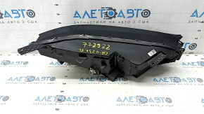 Front left headlight complete Honda CRV 23-25 LED with black glossy molding