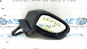 Side mirror right complete Honda CRV 23-25 with cover, 8 pins, turn signal. heating, BSM, black, scratches