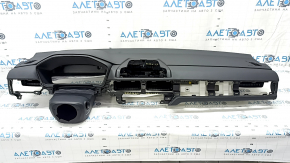 Torpedo front panel with AIRBAG Honda CRV 23-25 black, with instrument panel frame and speaker cover, rusty squib
