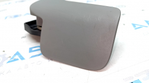Bonnet lock opening handle interior Audi Q7 16-19 gray, broken fastening, scratches