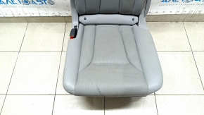 Rear row of seats 2nd row left Audi Q7 16-19 grey leather with perforation, heated, for cleaning