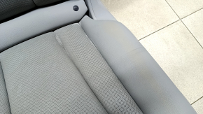 Rear row of seats 2nd row left Audi Q7 16-19 grey leather with perforation, heated, for cleaning