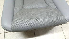 Rear row of seats 2nd row left Audi Q7 16-19 grey leather with perforation, heated, for cleaning