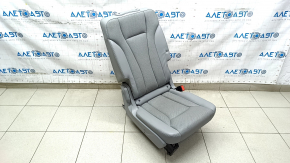 Rear row of seats 2nd row right Audi Q7 16-19 leather gray with perforation, with heating, scratches