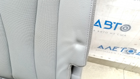 Rear row of seats 2nd row right Audi Q7 16-19 leather gray with perforation, with heating, scratches