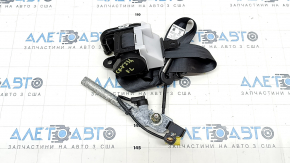 Driver's seat belt with tensioner Honda CRV 23-25 HEV black, dry cleanable