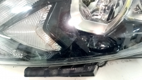 Headlight assembly front left Nissan Rogue Sport 17-19 halogen, with fasteners, varnish used