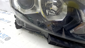 Headlight assembly front right Nissan Rogue Sport 17-19 halogen, with fasteners, varnish used