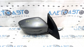 Side mirror right complete Nissan Rogue Sport 17-20 5 pins, turn signal, graphite, cracked frame of mirror element