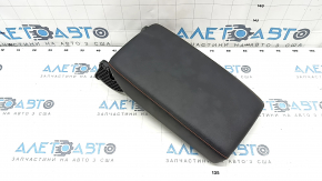 Armrest of the central console Honda CRV 23-25 leather black with orange stitching, for cleaning