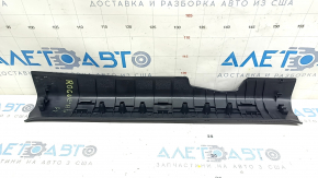 Front right door sill trim Nissan Rogue Sport 17-22 black, scratches, broken mount