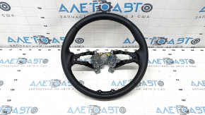 Naked steering wheel Honda CRV 23-25 leather black, with orange stitching under the petals
