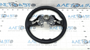 Naked steering wheel Honda CRV 23-25 leather black, with orange stitching under the petals