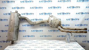 Muffler rear part with barrel Audi Q7 16-19 3.0T rusty