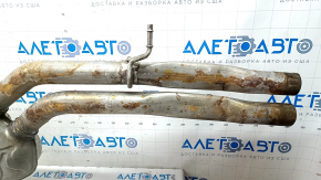 Muffler rear part with barrel Audi Q7 16-19 3.0T rusty
