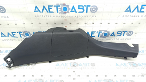 Rear pillar trim left Nissan Rogue Sport 17-19 black, with plug, worn
