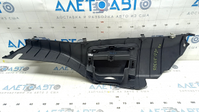 Rear pillar trim right Nissan Rogue Sport 17-19 black, with plug, worn