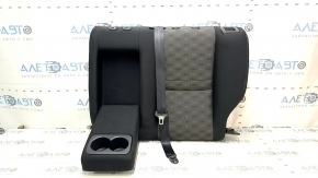 Rear row of seats 2nd row upper part left Nissan Rogue Sport 17-18 cloth black with gray insert, with belt