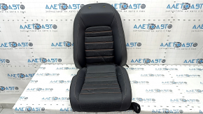 Driver's seat upholstery Honda CRV 23-25 heated, leather black with orange stitching, Sport Touring, Sport-L, dents, needs cleaning