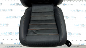 Driver's seat upholstery Honda CRV 23-25 heated, leather black with orange stitching, Sport Touring, Sport-L, dents, needs cleaning