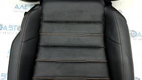 Driver's seat upholstery Honda CRV 23-25 heated, leather black with orange stitching, Sport Touring, Sport-L, dents, needs cleaning