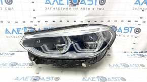 Headlight front left complete BMW X3 G01 X4 G02 18-21 LED ADAPTIVE, with mount, with seal, sand