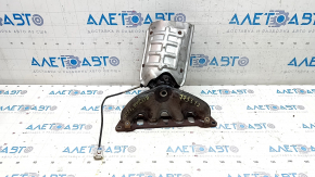 Exhaust manifold with catalytic converter Nissan Rogue Sport 17-21 with temperature sensor, edges licked on the sensor