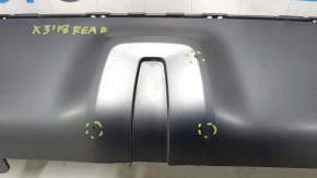 Lower trim of rear bumper BMW X3 G01 18-21 gray, without towbar, under chrome molding, scratches