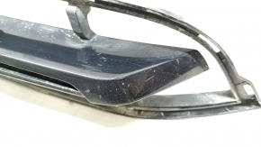 Lower grille front bumper BMW X3 G01 18-21 without radar, black gloss, scratches, sand
