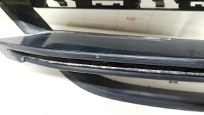 Lower grille of the front bumper left BMW X3 G01 18-21 under fog lights and parking sensors, black gloss, sand, scratch