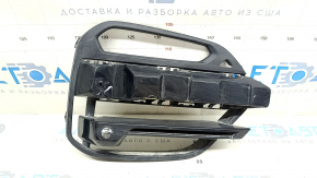 Lower grille of the front bumper right BMW X3 G01 18-21 under fog lights and parking sensors, black gloss, sand