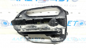 Lower grille of the front bumper right BMW X3 G01 18-21 under fog lights and parking sensors, black gloss, sand