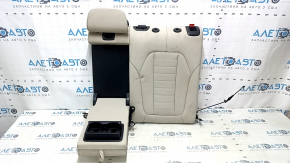 Rear row of seats 2nd row upper part left BMW X3 G01 18-21 leather, beige, with headrest, with belt, with armrest, for dry cleaning