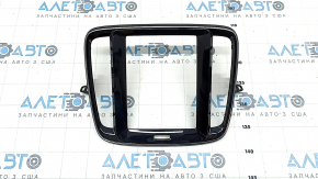 Front panel trim monitor frame Volvo XC40 19-25 black gloss, broken mount, scratches