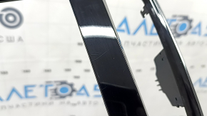 Front panel trim monitor frame Volvo XC40 19-25 black gloss, broken mount, scratches