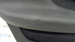 Door trim card front left Volvo XC40 19-25 black, armrest leather black, with overlay black-gray, Harman Kardon, with arm, backlight, dent, for cleaning