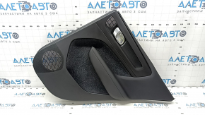 Door trim card rear right Volvo XC40 19-25 black, armrest leather black, with handle, worn