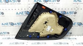 Door trim card rear right Volvo XC40 19-25 black, armrest leather black, with handle, worn