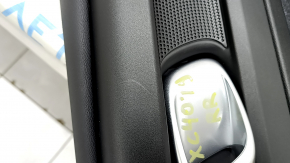 Door trim card rear right Volvo XC40 19-25 black, armrest leather black, with handle, worn