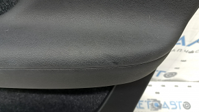 Door trim card front right Volvo XC40 19-25 black, armrest leather black, with overlay black-gray, Harman Kardon, with arm, backlight, dents, scratches, for cleaning