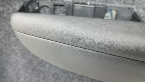 Door trim card front right Volvo XC40 19-25 black, armrest leather black, with overlay black-gray, Harman Kardon, with arm, backlight, dents, scratches, for cleaning